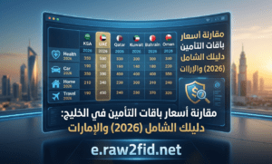 مقارنة أسعار باقات التأمين في الخليج: دليلك الشامل (2026)