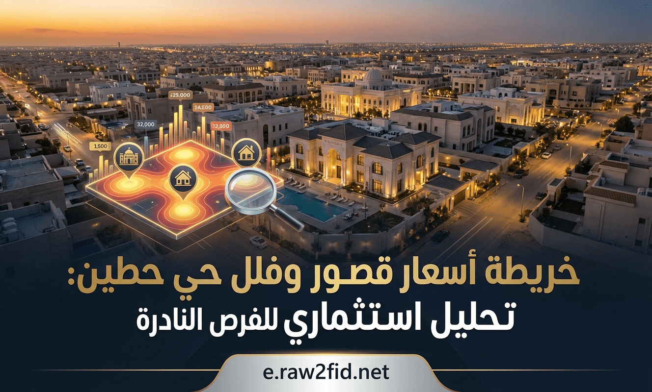 خريطة أسعار قصور وفلل حي حطين: تحليل استثماري للفرص النادرة